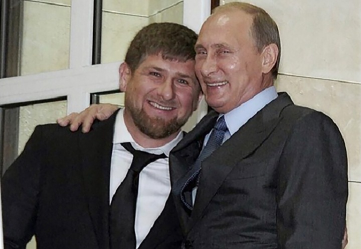 Ramzan Kadyrov a ruský prezident Vladimir Putin