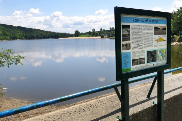 Vodní nádrž Hostivař.