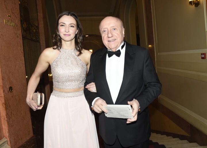 Lucie Gelemová a Felix Slováček na Česko-Slovenském plese v roce 2017.