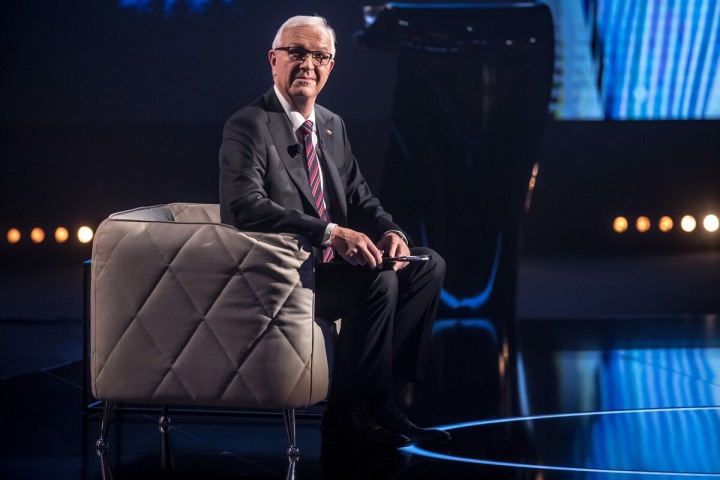 Jiří Drahoš při prezidentské debatě v roce 2018