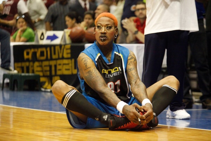 Dennis Rodman vždy vyčníval