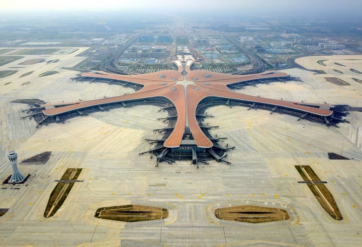 Moderní letiště v Pekingu