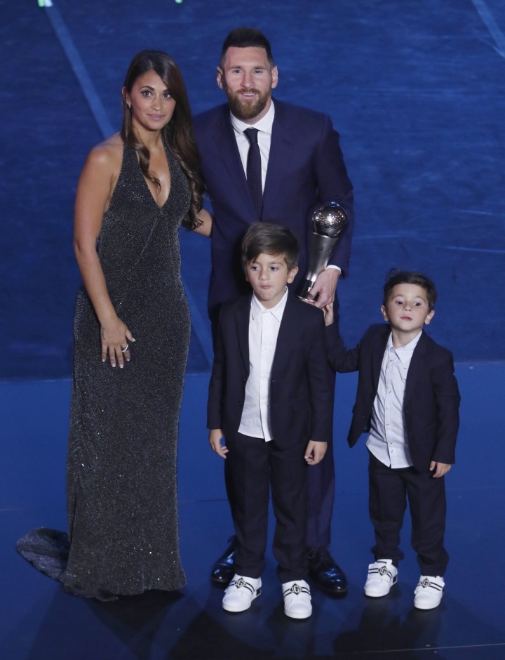 Lionel Messi s rodinou