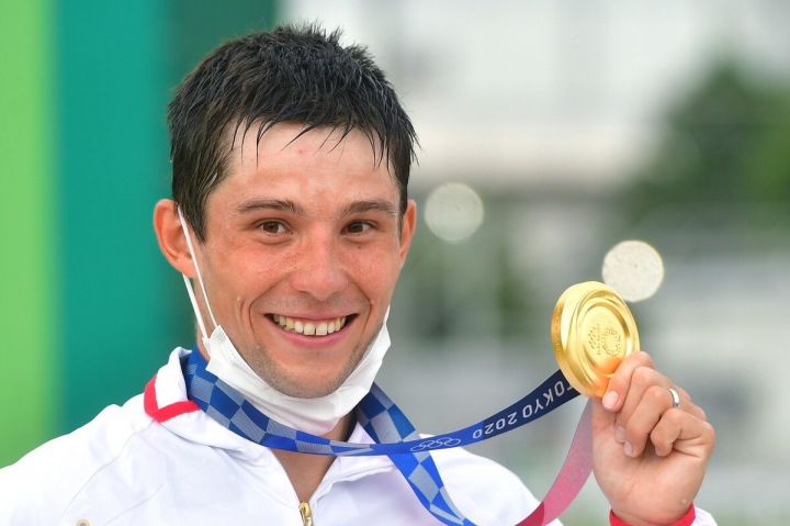 Jiří Prskavec s olympijskou medailí 