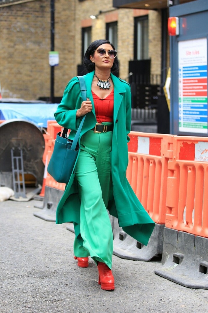 Kombinace zelené a červené je trendy 