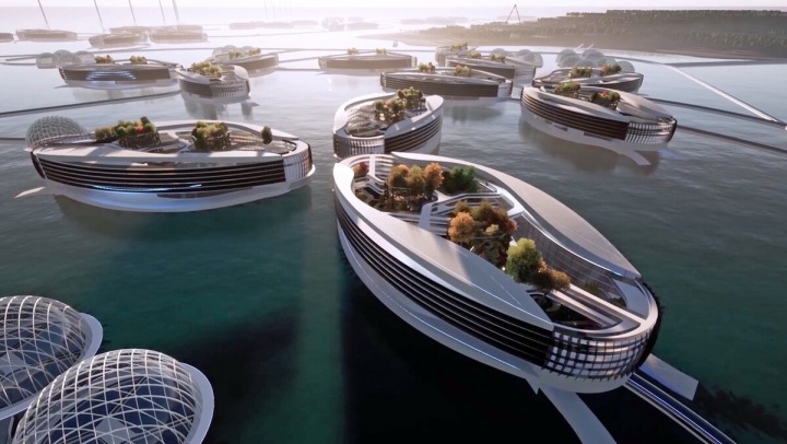 Návrh plovoucích měst 