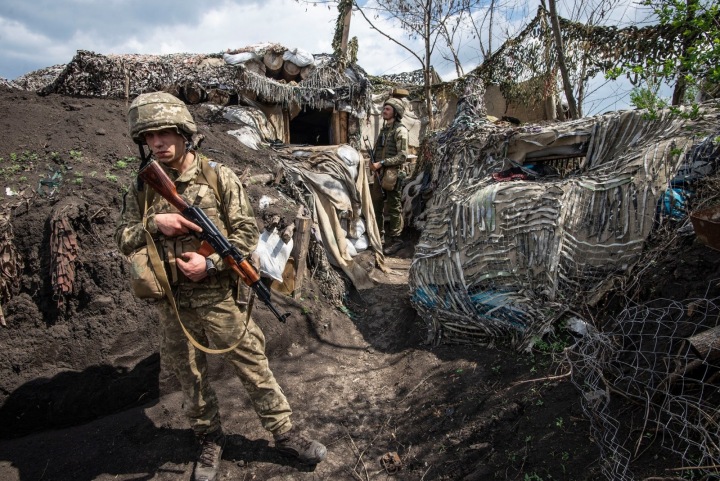 Vojáci v ukrajinsko-ruském konfliktu.