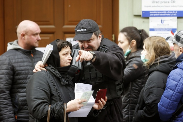 Uprchlíci z Ukrajiny na Úřadu práce