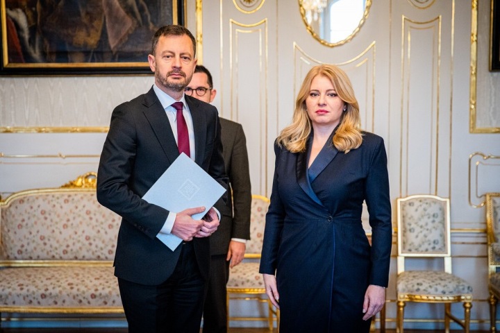 Eduard Heger a Zuzana Čaputová