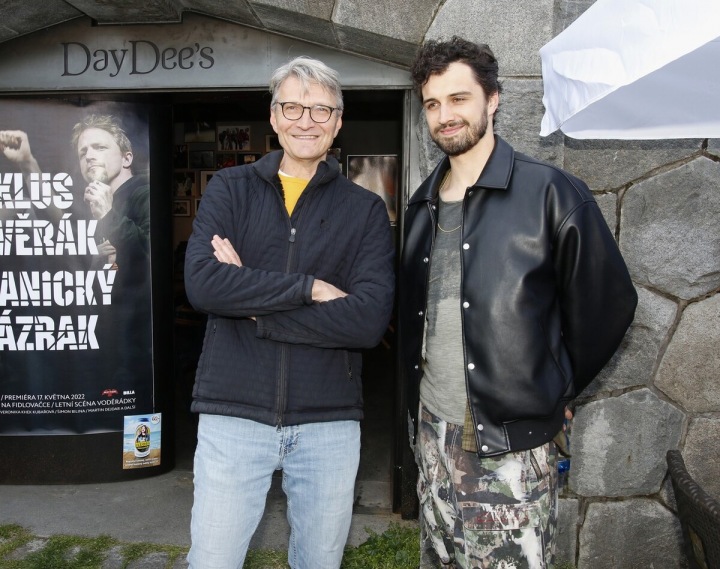 Šimon Bilina s Janem Svěrákem.
