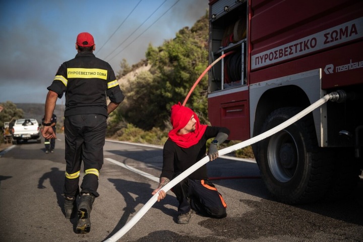 Hasiči na Rhodosu