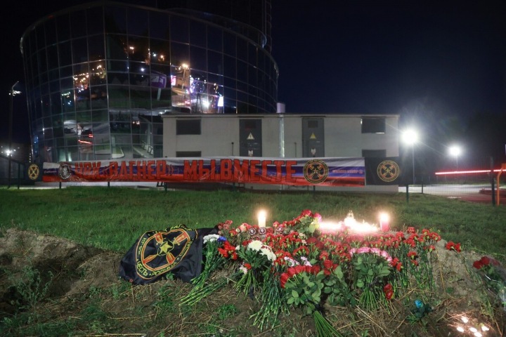 Místo pádu letadla s Jevgenijem Prigožinem