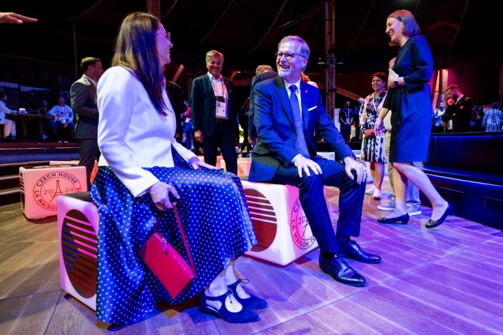 Jana Fialová a premiér Petr Fiala