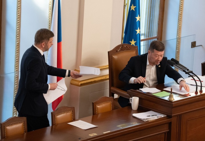 Vít Rakušan a Tomio Okamura