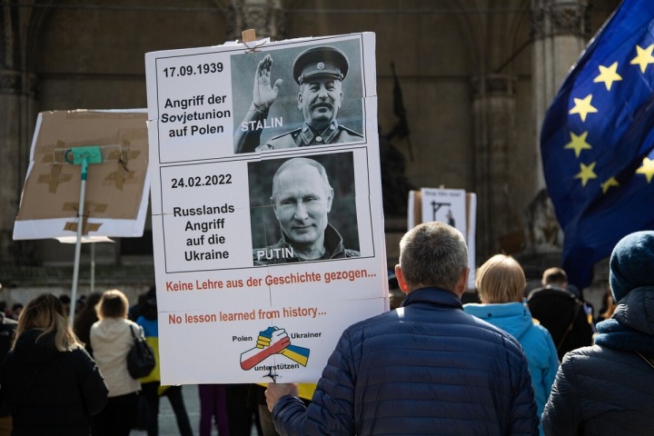 Protest v solidaritě s Ukrajinou