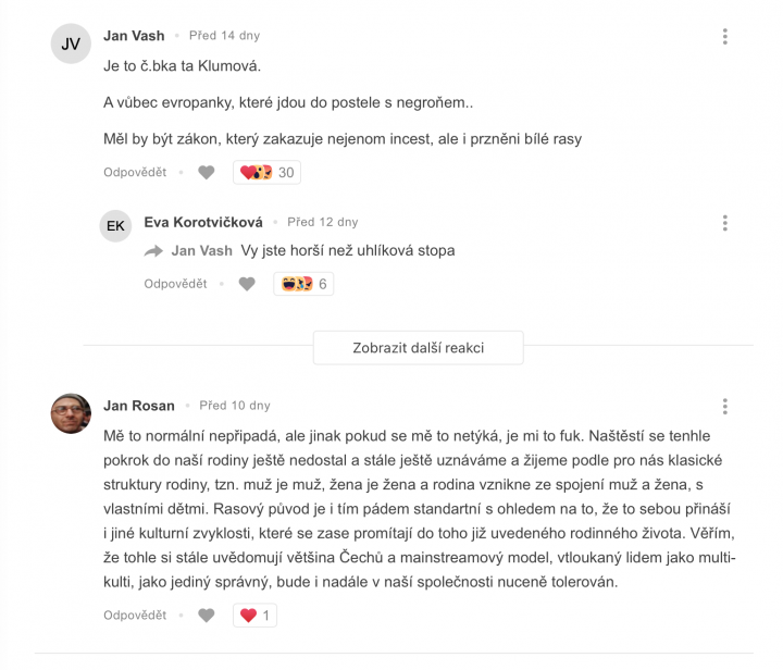 Příspěvky čtenářů k tématu xenofobie. Příspěvky čtenářů k tématu xenofobie.