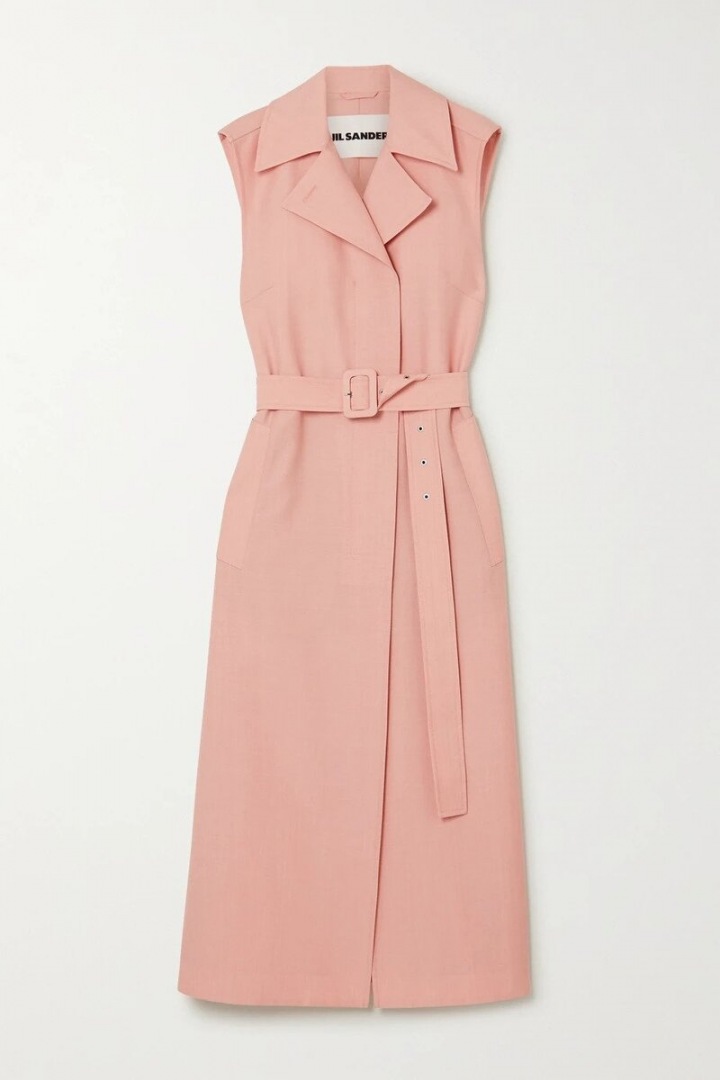 Pudrové šaty Jil Sander Pudrové šaty Jil Sander
