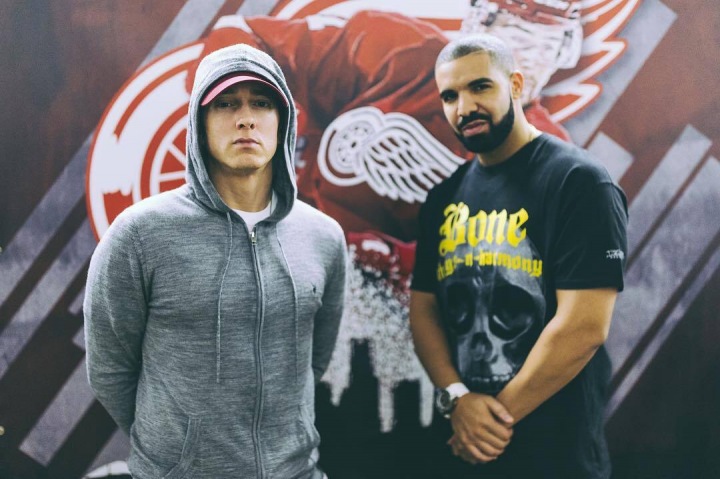 Rapper Eminem se zpěvákem Drakem
