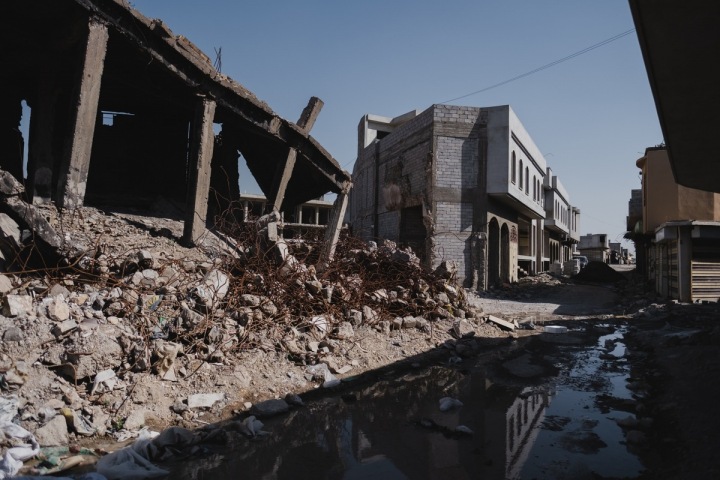 Ruiny v iráckém městě Mosul po válce s Islámským státem Ruiny v iráckém městě Mosul po válce s Islámským státem