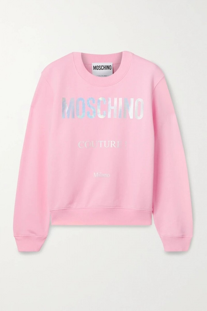 Růžová mikina Moschino Růžová mikina Moschino