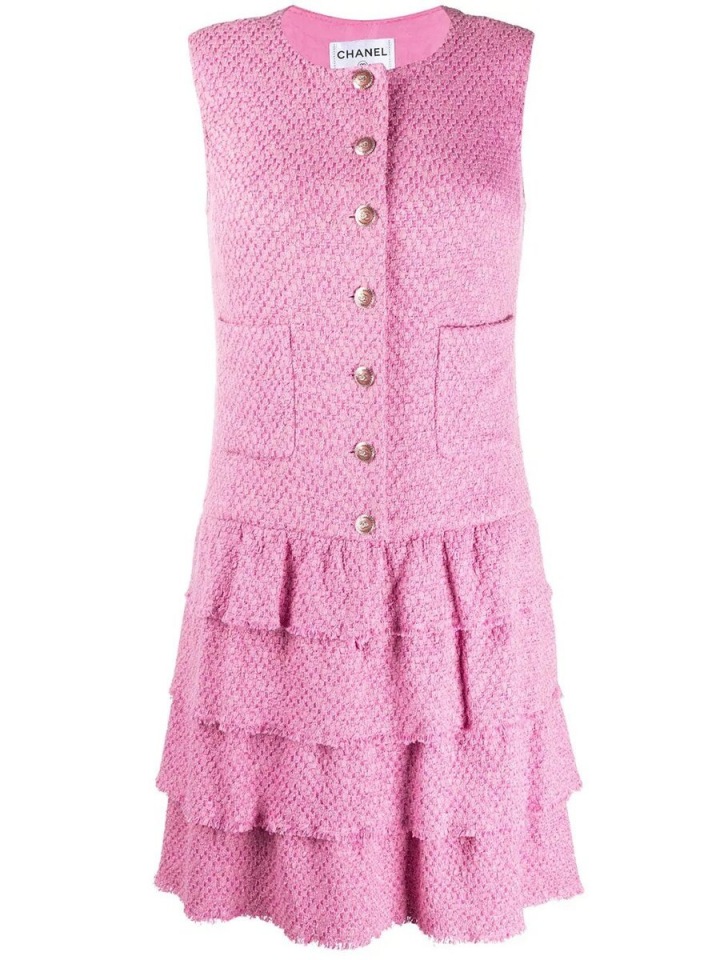 Růžové šaty Chanel Růžové šaty Chanel