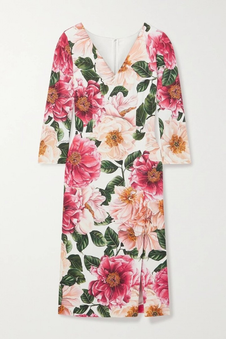 Šaty Dolce & Gabbana s květinovým potiskem Šaty Dolce & Gabbana s květinovým potiskem