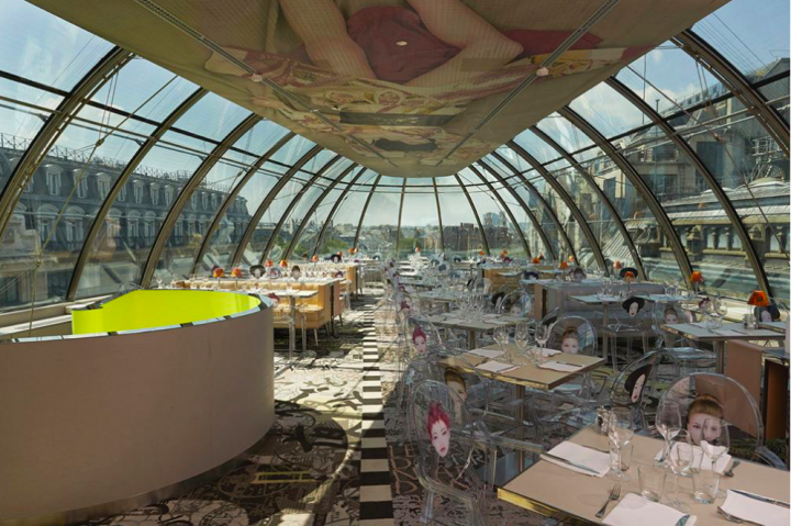 Interiér restaurace KONG. Interiér restaurace KONG.