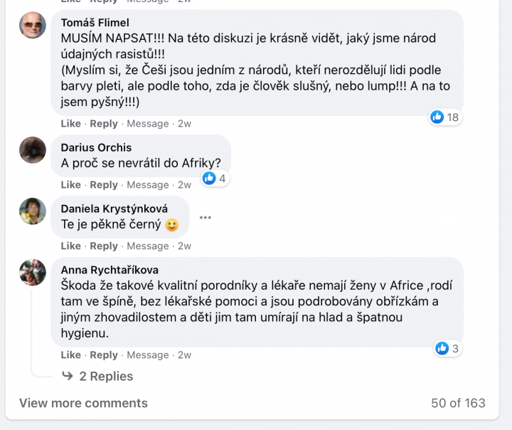 Komentáře čtenářů k rozhovoru s porodníkem z Ghany Komentáře čtenářů k rozhovoru s porodníkem z Ghany