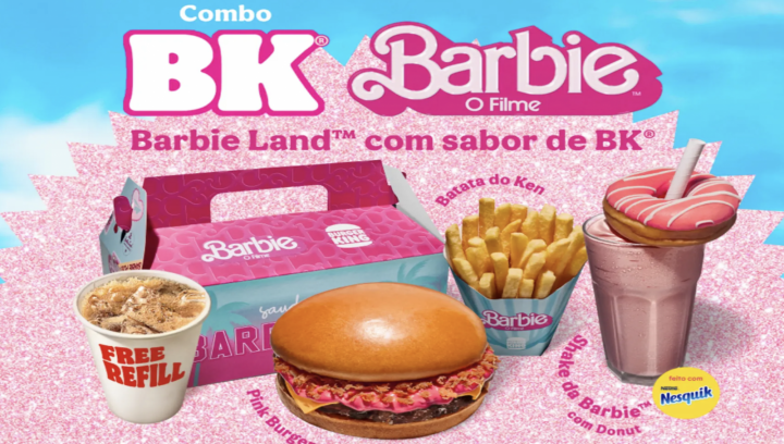 Růžové menu Burger Kingu