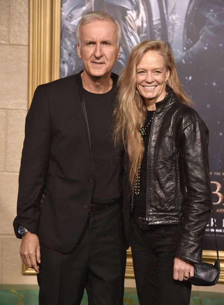 James Cameron a Linda Hamilton James Cameron a Linda Hamilton