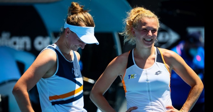 Tenistky Barbora Krejčíková a Kateřina Siniaková ve finále AO Tenistky Barbora Krejčíková a Kateřina Siniaková ve finále AO