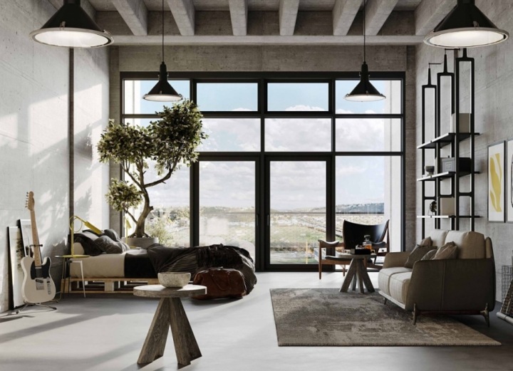 Výhodou loftů je množství světla