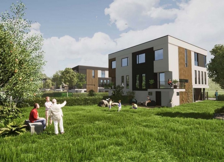 Dům v blízkosti železniční stanice