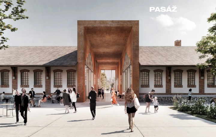 Vizualizace pasáže Pražské tržnice Vizualizace pasáže Pražské tržnice