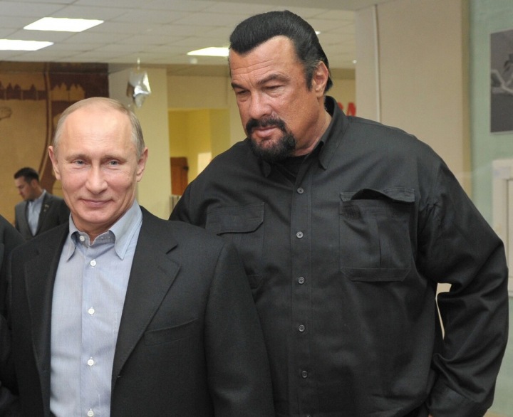Vladimir Putin a Steven Seagal