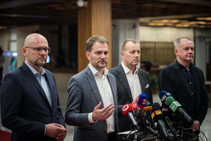 Richard Sulík, Igor Matovič, Boris Kollár a Andrej Kiska