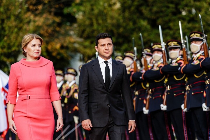 Volodymyr Zelenskyj zavolal slovenské prezidentce Čaputové.