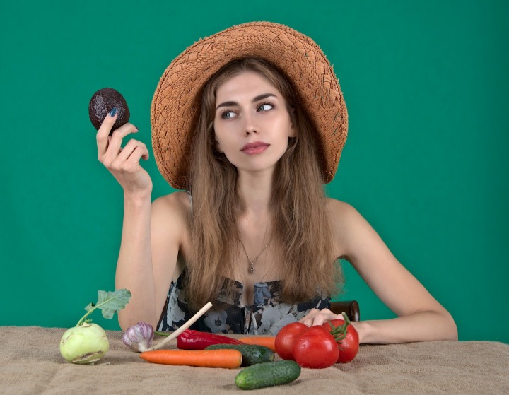 Žena se zeleninou