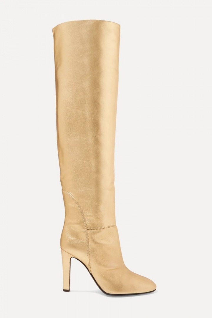 Zlaté metalické kozačky Giuseppe Zanotti Zlaté metalické kozačky Giuseppe Zanotti