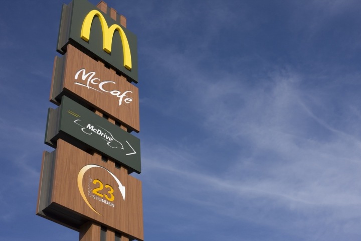 Značka firmy McDonald. Značka firmy McDonald.