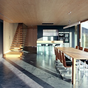 Unique wooden interior