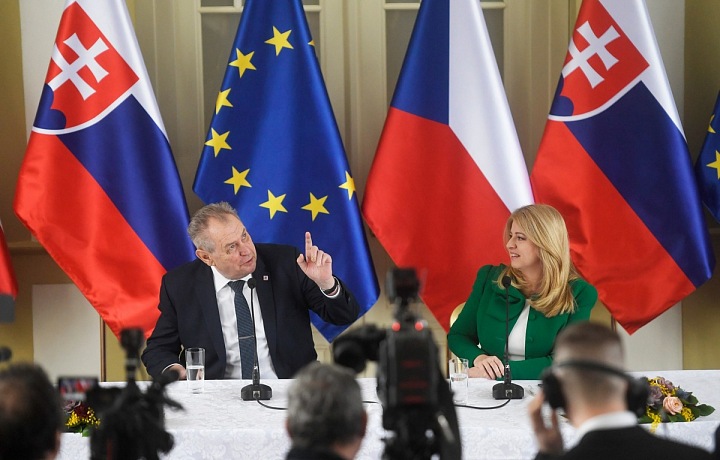 Miloš Zeman a Zuzana Čaputová