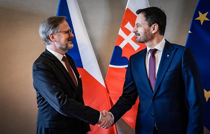 Petr Fiala a Eduard Heger