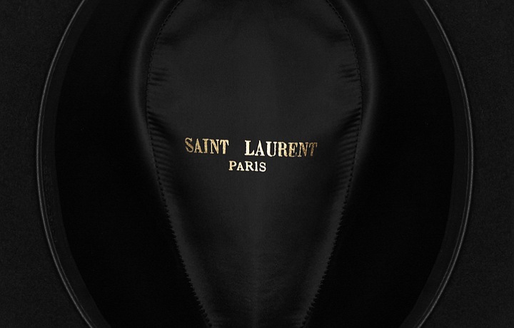 Klobouk značky Saint Laurent