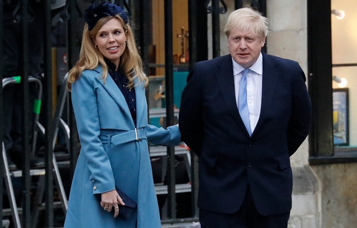 Boris Johnson s manželkou.
