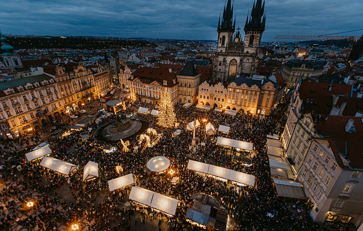 Centrum Prahy je už ve vánočním