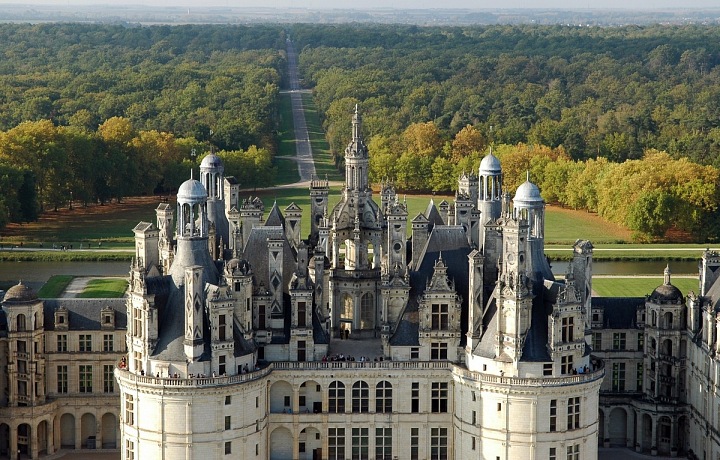 Zámek Chambord ve Francii