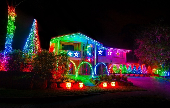 Laserový dům jako v Las Vegas