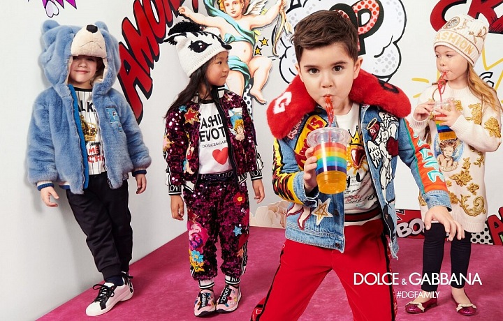 Dolce&Gabbana Fall Winter 2018-19 dětská kampaň.‬