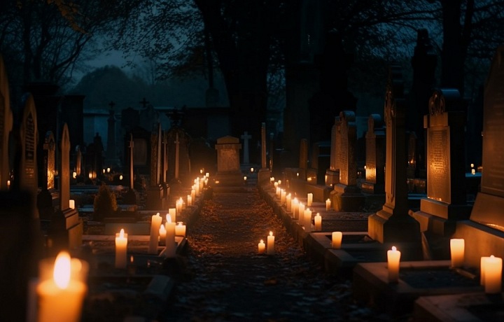 Lidé uctívají během Dušiček své mrtvé příbuzné